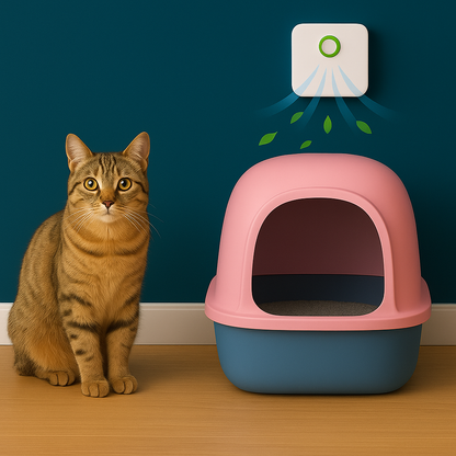 Portable Electric Air Purifier for Pets Fresh Air & Odor Remover Rechargeable with Pet Stain Removal Stocked Feature