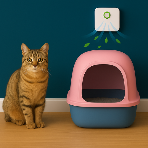 Portable Electric Air Purifier for Pets Fresh Air & Odor Remover Rechargeable with Pet Stain Removal Stocked Feature