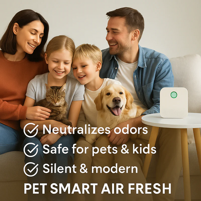 Portable Electric Air Purifier for Pets Fresh Air & Odor Remover Rechargeable with Pet Stain Removal Stocked Feature