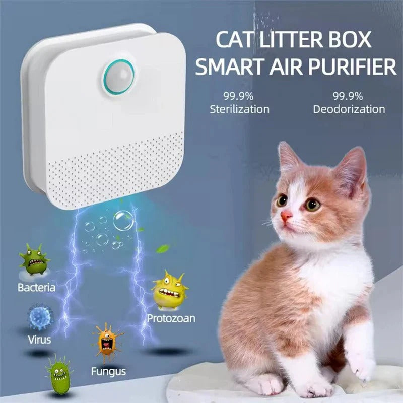Portable Electric Air Purifier for Pets Fresh Air & Odor Remover Rechargeable with Pet Stain Removal Stocked Feature